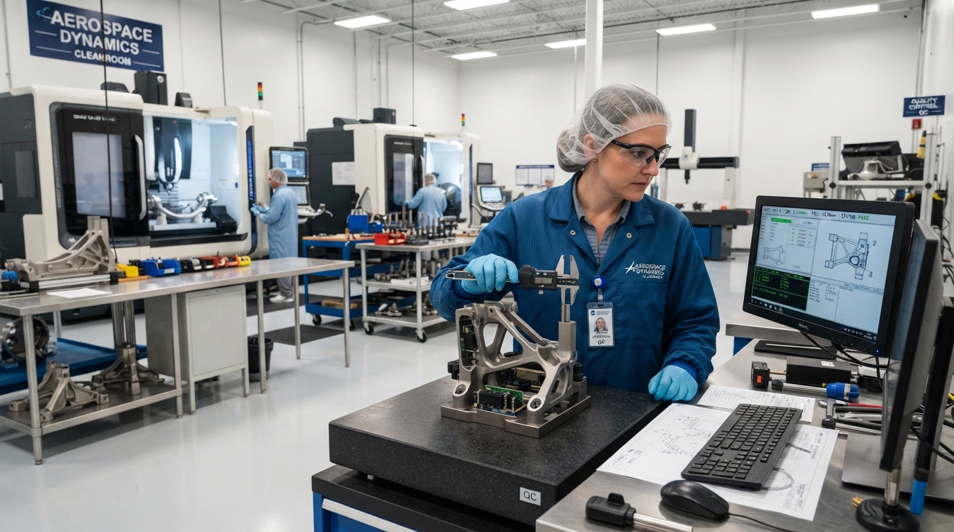 High precision CNC industrial shop floor